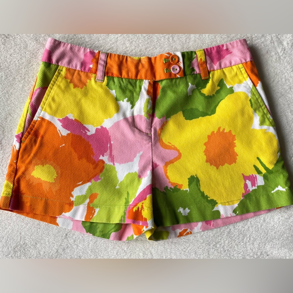 Vineyard Vines Garden Party Floral Shorts sz 4 - Picture 5 of 12